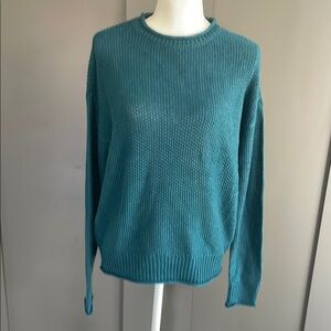 NWT Jessica Simpson Teal Women's Sweater Sz L